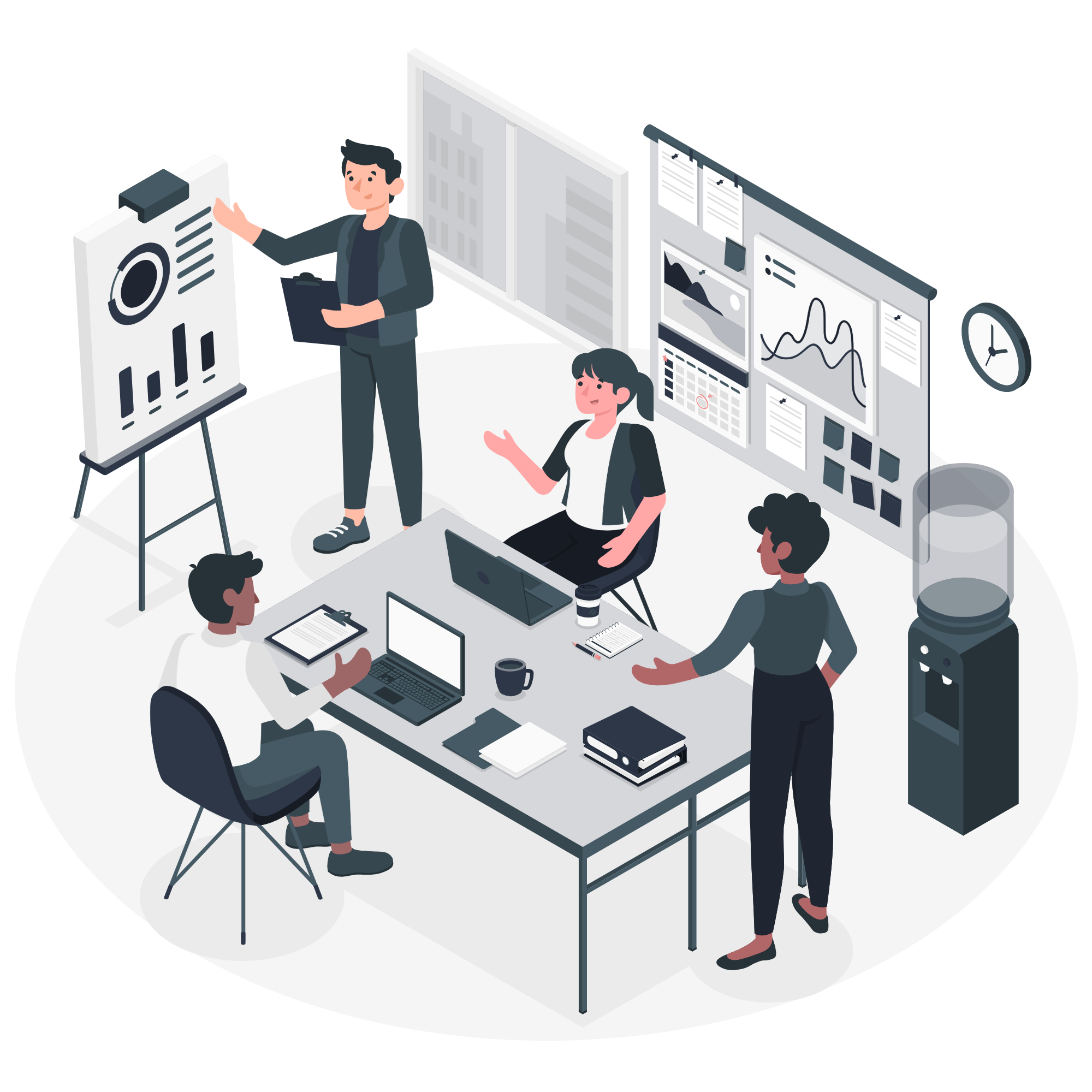 Digital marketing strategy illustration